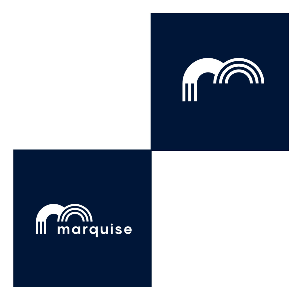 création logo lyon la marquise 4colors typographie