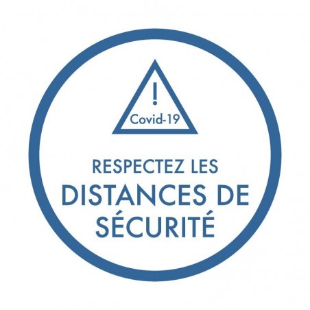 Marquage au sol adhésif respect des distances de sécurités Covid-19 pour bureaux