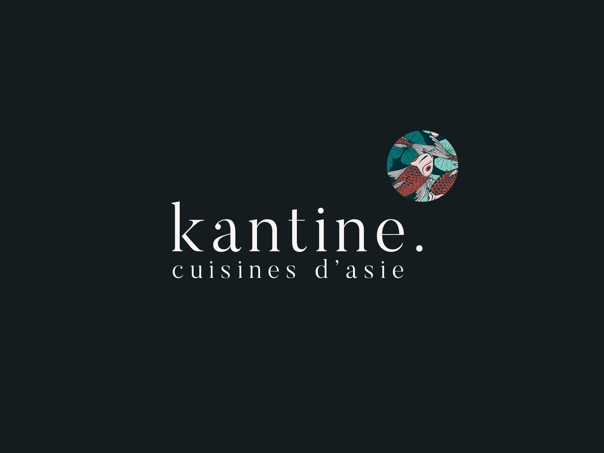 Charte graphique & création de logo pour Kantine, Lyon.