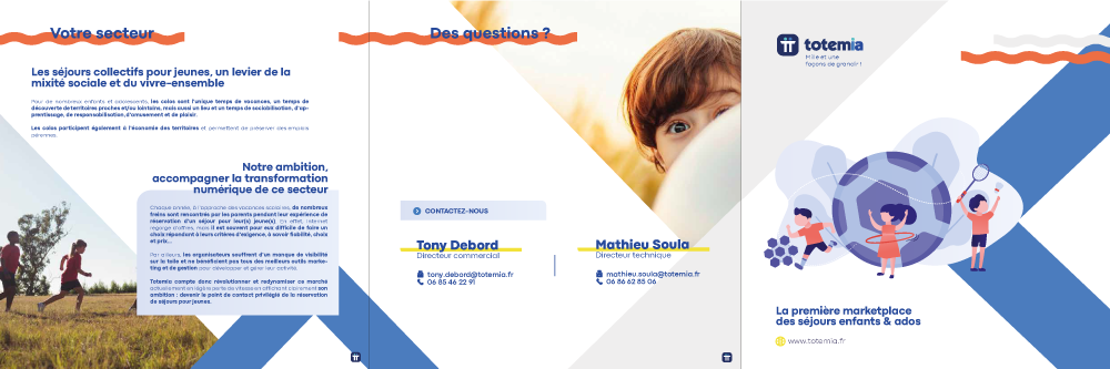 recto brochure corporate design graphique et création graphique planche