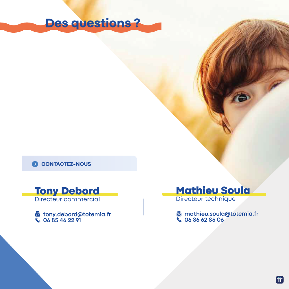 brochure corporate totemia création graphique 2 plis roulés contact