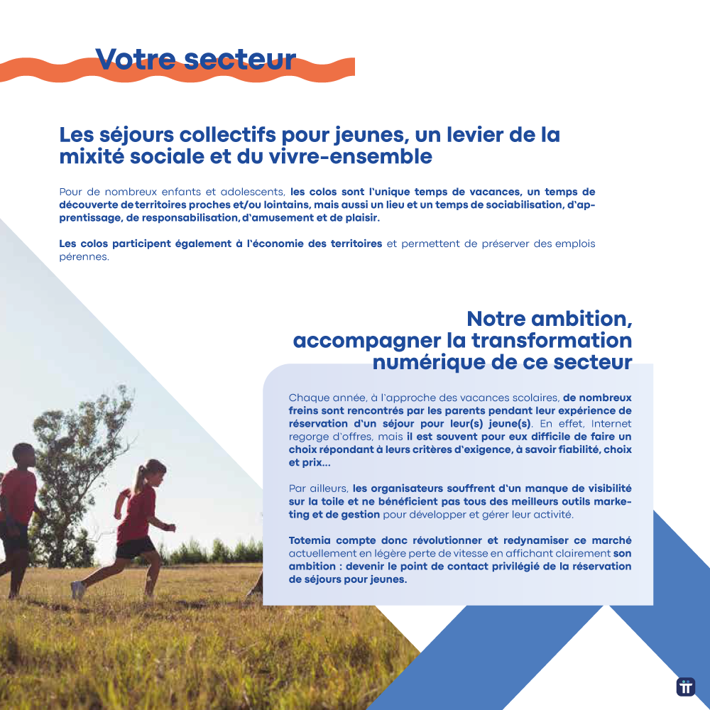 brochure corporate totemia votre secteur création graphique