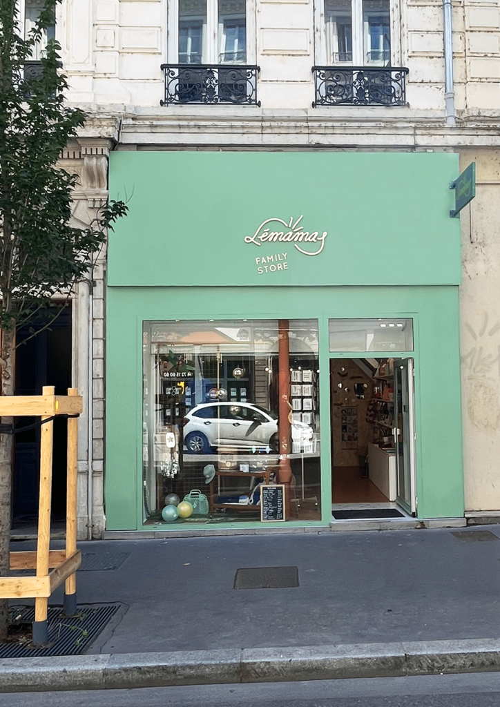 Façade enseigne boutique Lémamas Lyon